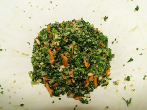 Kale, Carrot and Quinoa Tabouli